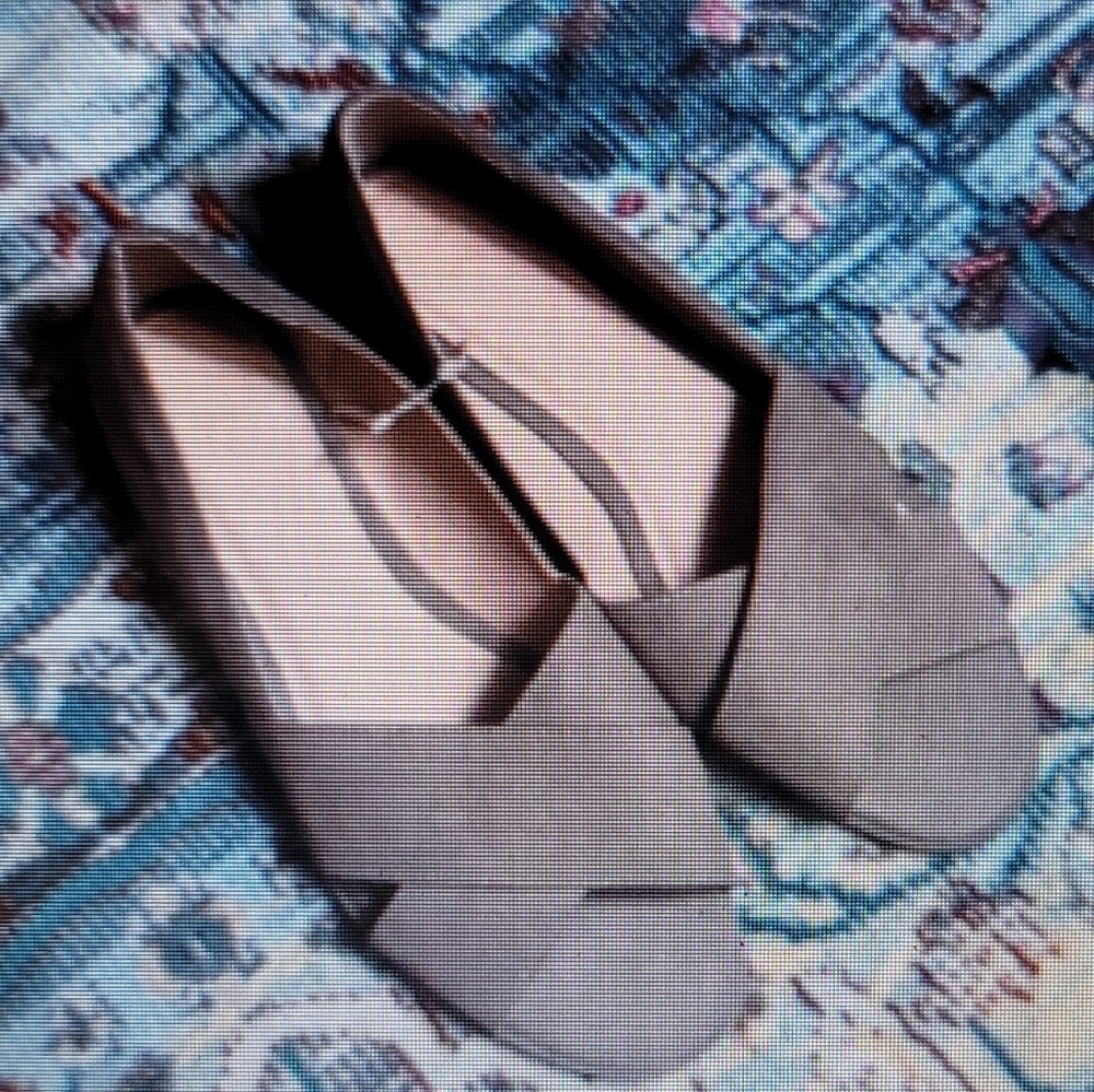 Gap Tan Suede Open Toe Flats Size 8